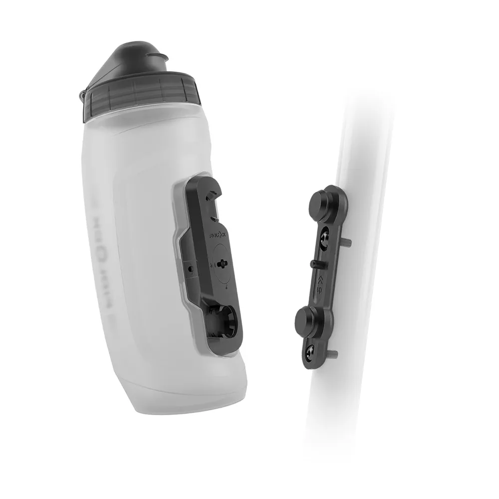uPRISE Bikes Fidlock TWIST 590ml Water Bottle + Bike Base - Clear | Price match, 365 day return s, 18-Month Warranty, Finance Available & Free UK Delivery