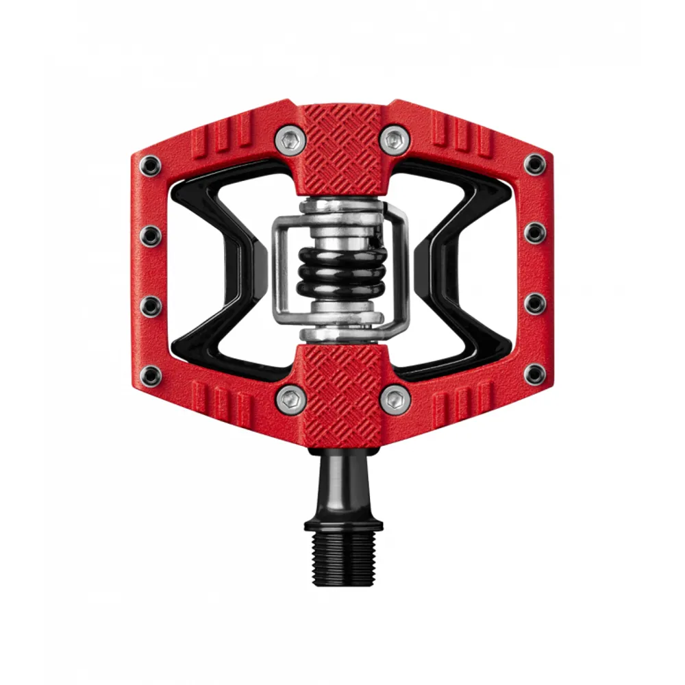 uPRISE Bikes Crank Brothers Double Shot 3 Clipless MTB Pedals - Red/Black | Price match, 365 day return s, 18-Month Warranty, Finance Available & Free UK Delivery