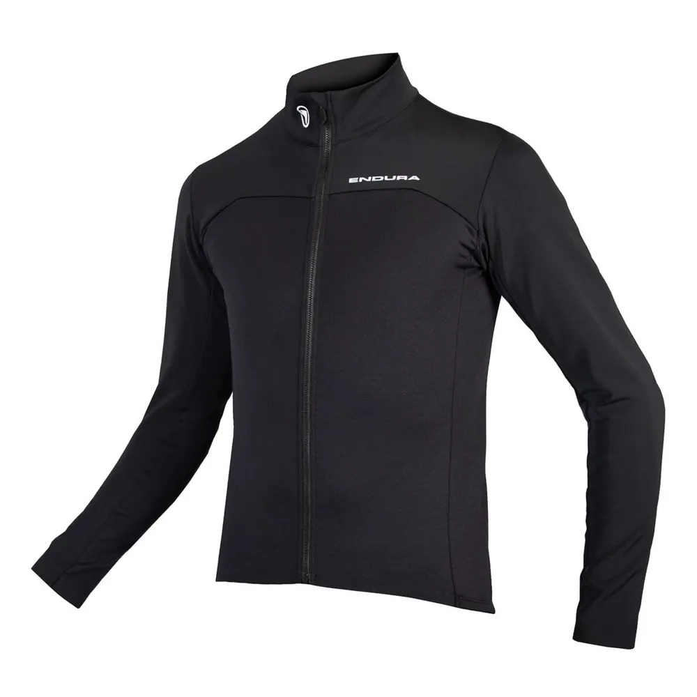 uPRISE Bikes Endura FS260-Pro Roubaix Men's Full Zip Long Sleeve Jersey - Black | Price match, 365 day return s, 18-Month Warranty, Finance Available & Free UK Delivery