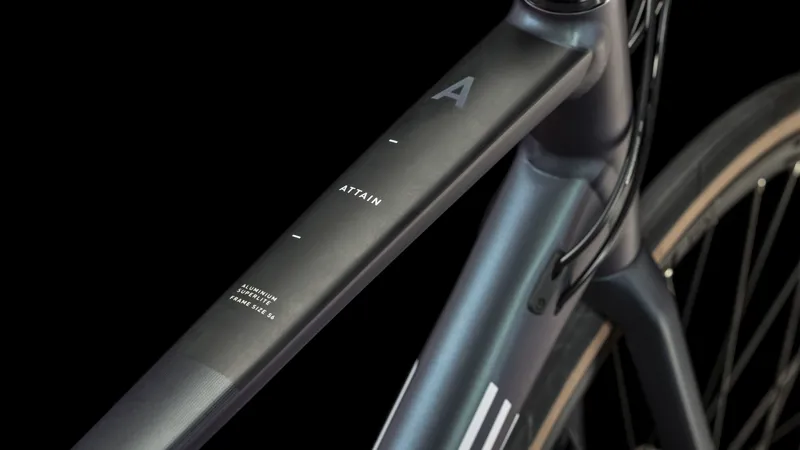 Cube Attain 2024 Endurance Road Bike - Deepblue/White-2