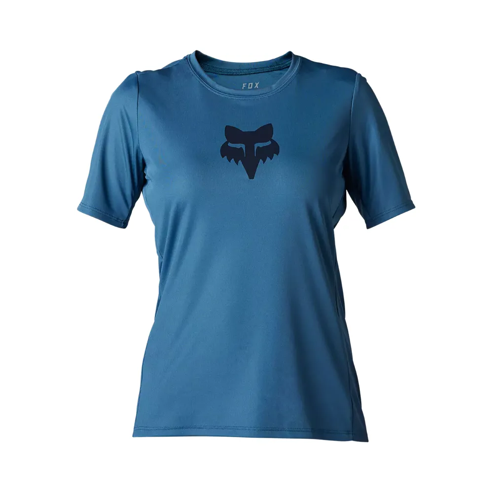 uPRISE Bikes Fox Clothing Fox Racing Ranger Fox Head Women's Short Sleeve Jersey - Dark Slate | Price match, 365 day return s, 18-Month Warranty, Finance Available & Free UK Delivery