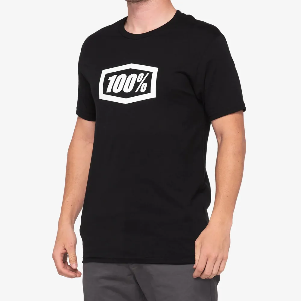 uPRISE Bikes 100 Percent Icon Men's Short Sleeve T-Shirt - Black | Price match, 365 day return s, 18-Month Warranty, Finance Available & Free UK Delivery