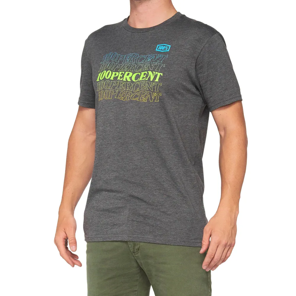 uPRISE Bikes 100 Percent Silva T-Shirt - Charcoal Heather | Price match, 365 day return s, 18-Month Warranty, Finance Available & Free UK Delivery