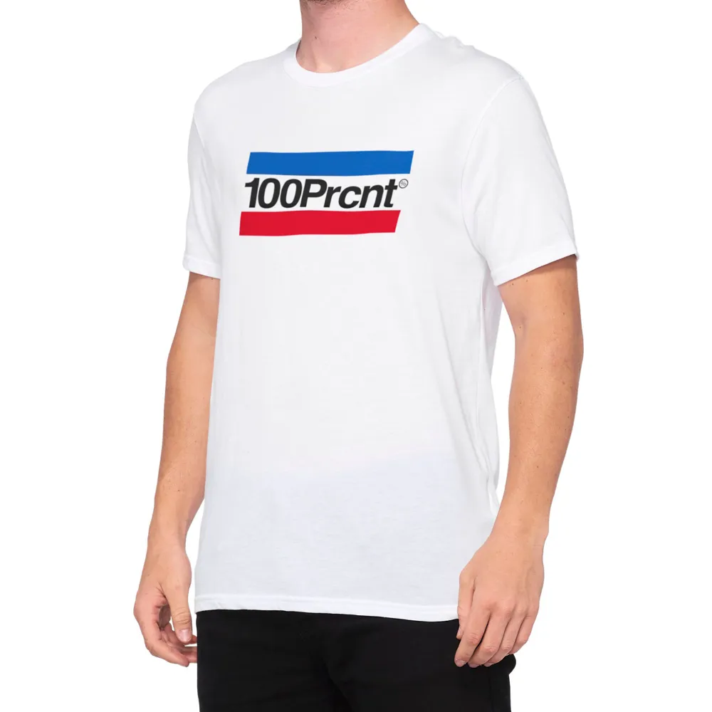 uPRISE Bikes 100 Percent Alibi T-Shirt - White | Price match, 365 day return s, 18-Month Warranty, Finance Available & Free UK Delivery
