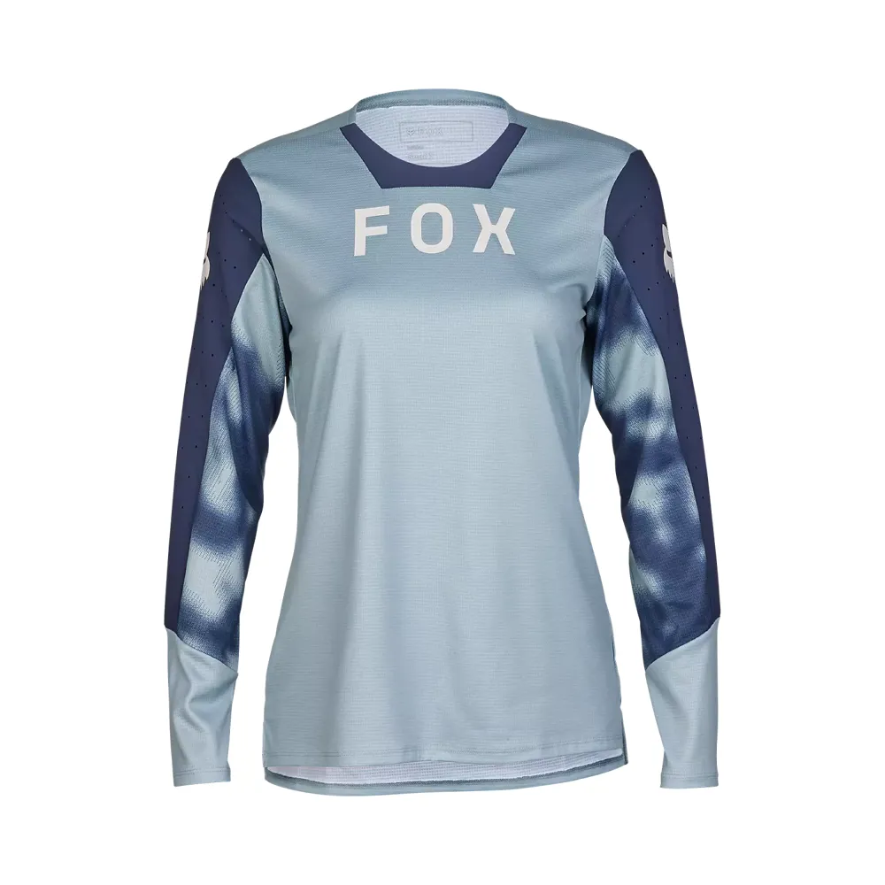 uPRISE Bikes Fox Clothing Fox Racing Defend Taunt Women's Long Sleeve Jersey - Metal Grey | Price match, 365 day return s, 18-Month Warranty, Finance Available & Free UK Delivery
