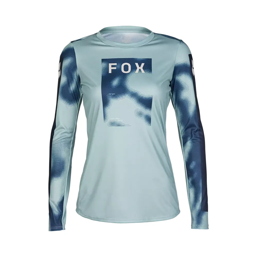 uPRISE Bikes Fox Clothing Fox Racing Ranger Taunt Women's Long Sleeve Jersey - Metal Grey | Price match, 365 day return s, 18-Month Warranty, Finance Available & Free UK Delivery
