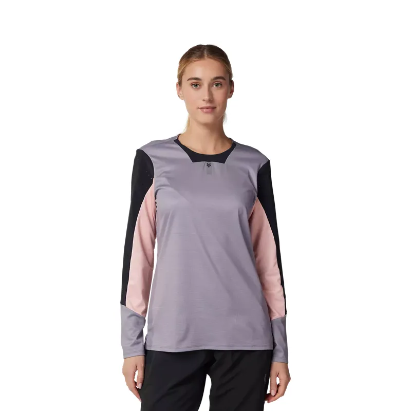 Fox Racing Defend Women's Long Sleeve Jersey - Stone Grey-2