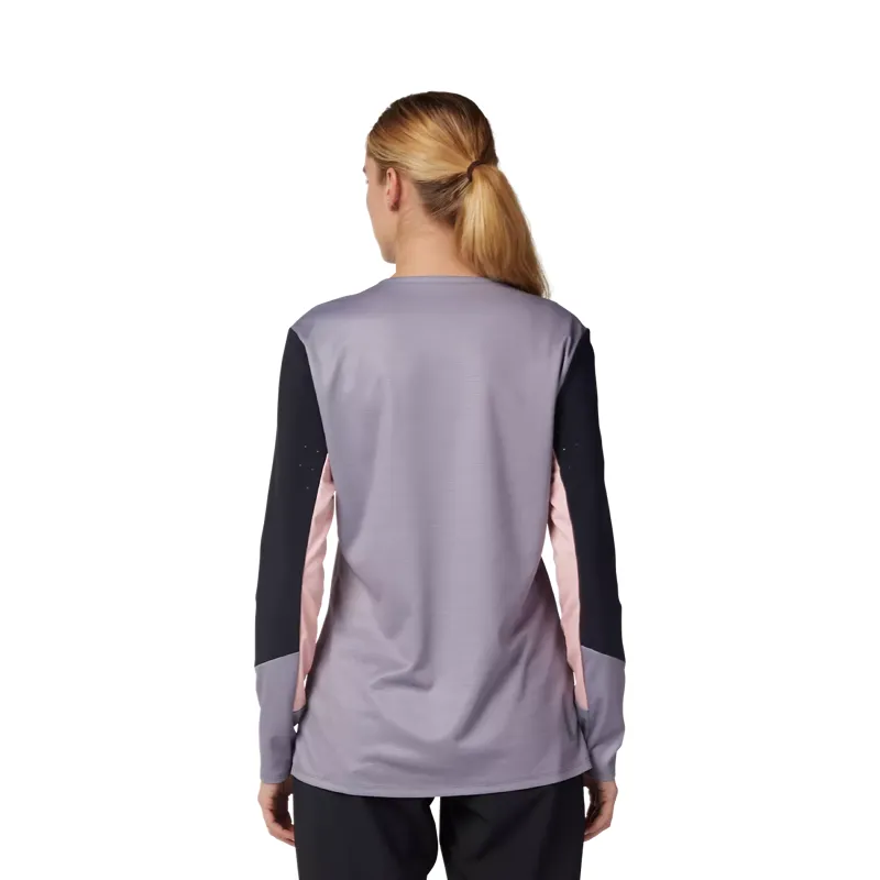 Fox Racing Defend Women's Long Sleeve Jersey - Stone Grey-3