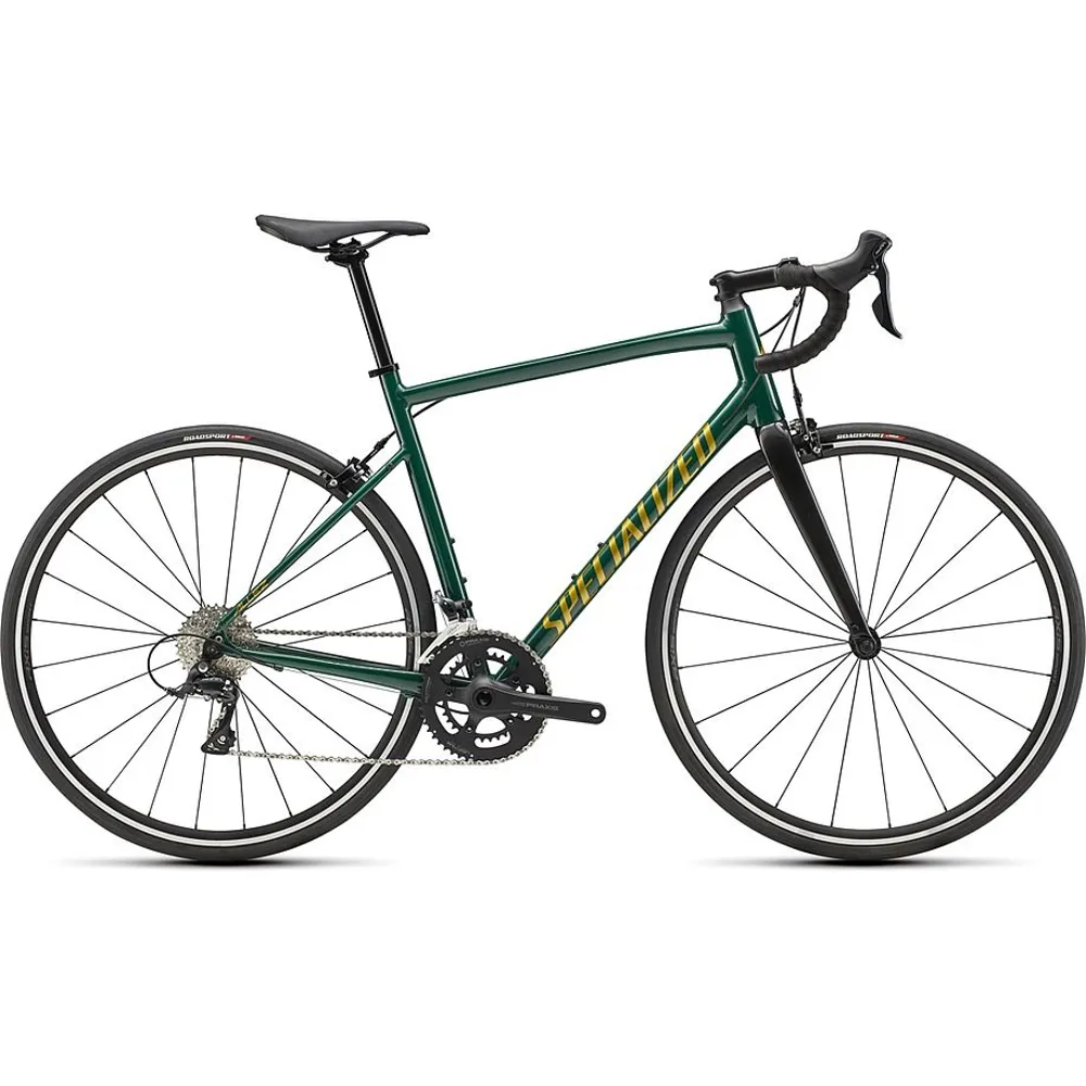 uPRISE Bikes Specialized Allez Sport Women's Endurance Road Bike - Green/Gold - 44cm | Price match, 365 day return s, 18-Month Warranty, Finance Available & Free UK Delivery
