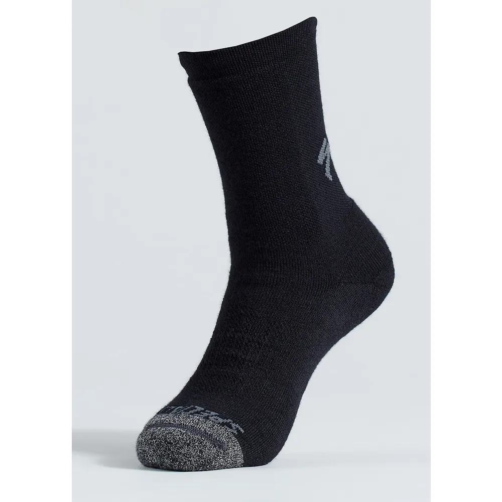 uPRISE Bikes Specialized Merino Deep Winter Tall Socks - Black | Price match, 365 day return s, 18-Month Warranty, Finance Available & Free UK Delivery