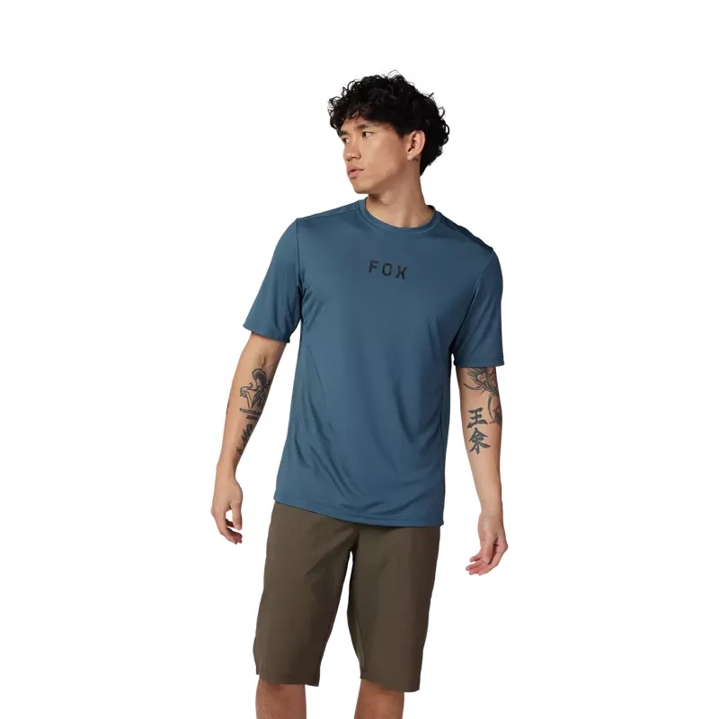 Fox Racing Ranger Moth Men's Short Sleeve Jersey - Dark Vintage Blue-2