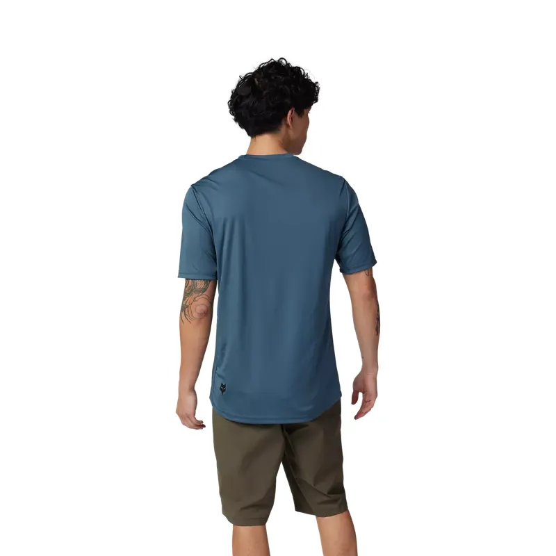 Fox Racing Ranger Moth Men's Short Sleeve Jersey - Dark Vintage Blue-3
