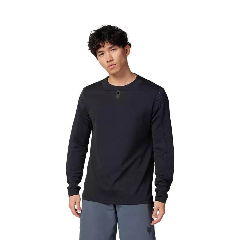 Fox Defend Men's Long Sleeve Jersey - Black-2