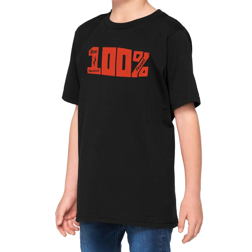 uPRISE Bikes 100 Percent Kurri Crewneck Youth T-Shirt - Black | Price match, 365 day return s, 18-Month Warranty, Finance Available & Free UK Delivery
