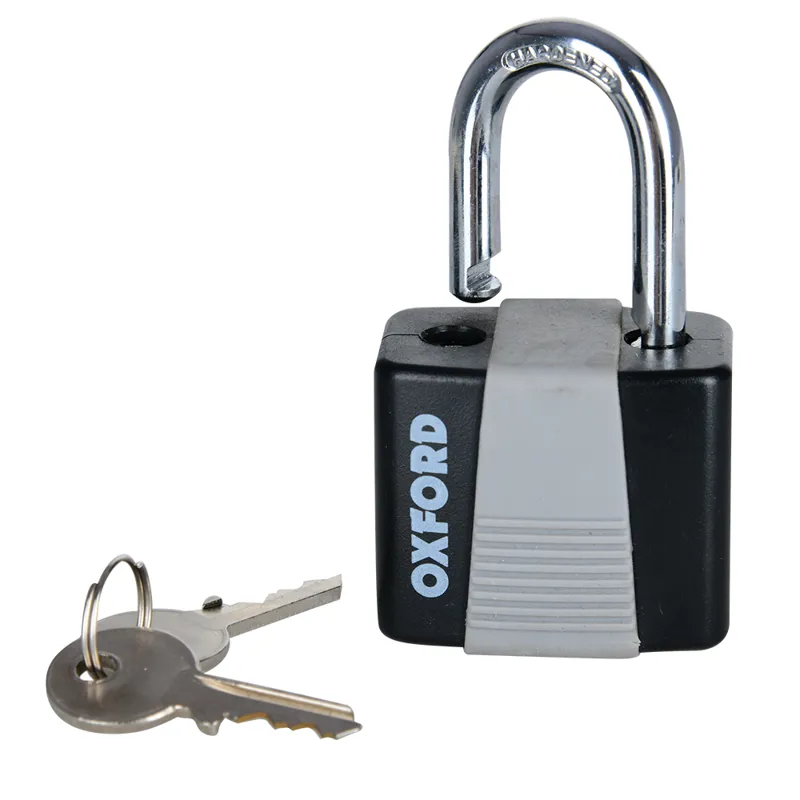 Oxford Chain 6 Chain and Padlock 9oomm x 6mm - Black-2