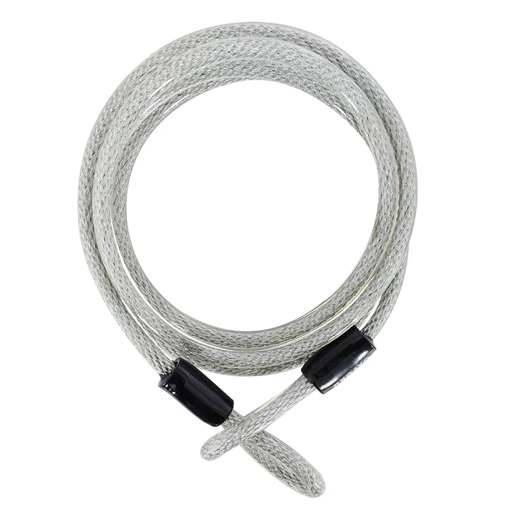 uPRISE Bikes Oxford Lockmate12 Lock Extension Cable - 2500mm x 12mm - Silver | Price match, 365 day return s, 18-Month Warranty, Finance Available & Free UK Delivery