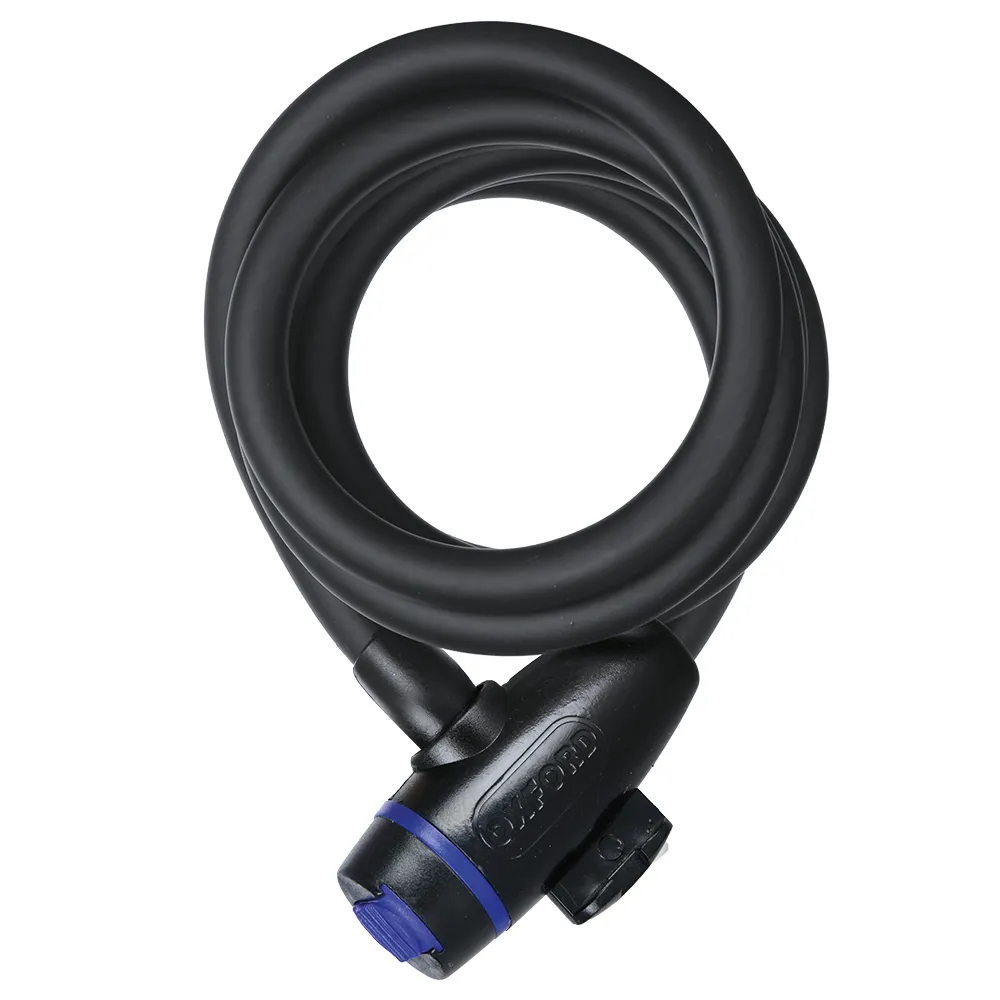 uPRISE Bikes Oxford Cable Lock - 1800mm x12mm - Smoke | Price match, 365 day return s, 18-Month Warranty, Finance Available & Free UK Delivery