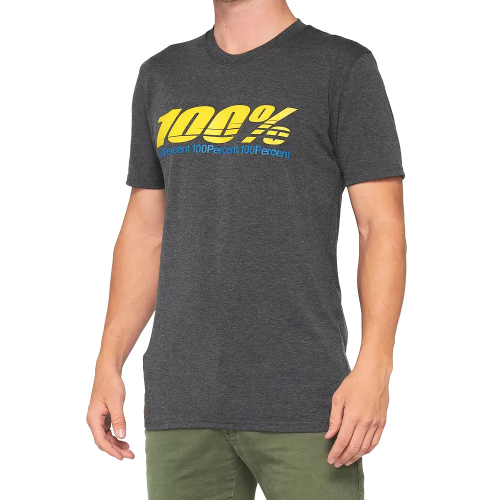 uPRISE Bikes 100 Percent Argus Technical T-Shirt - Charcoal Heather | Price match, 365 day return s, 18-Month Warranty, Finance Available & Free UK Delivery