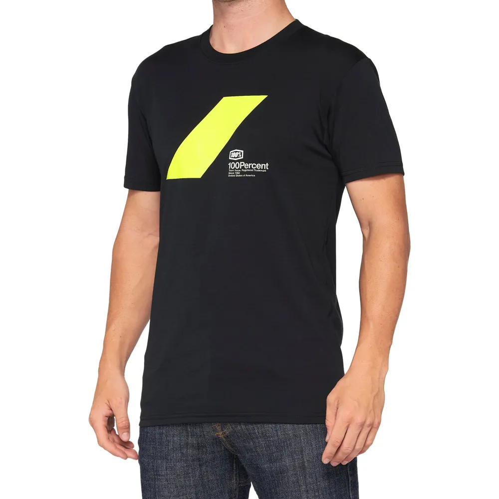 uPRISE Bikes 100 Percent Athol Technical T-Shirt - Black | Price match, 365 day return s, 18-Month Warranty, Finance Available & Free UK Delivery