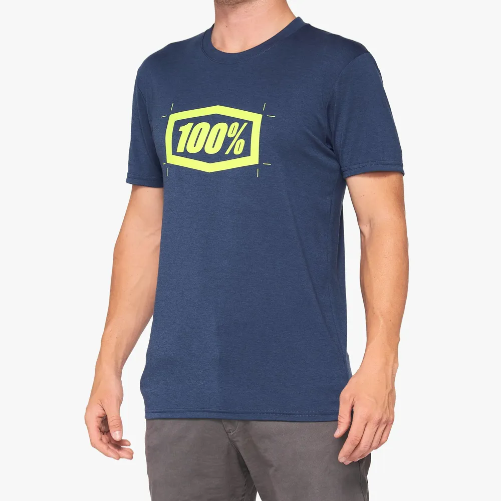 uPRISE Bikes 100 Percent Cropped Technical T-Shirt - Navy | Price match, 365 day return s, 18-Month Warranty, Finance Available & Free UK Delivery