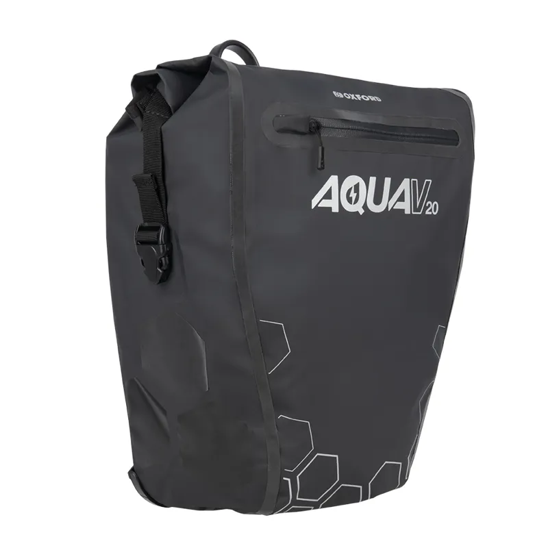 Oxford Aqua V 20L Single QR Pannier Bag - Black-1