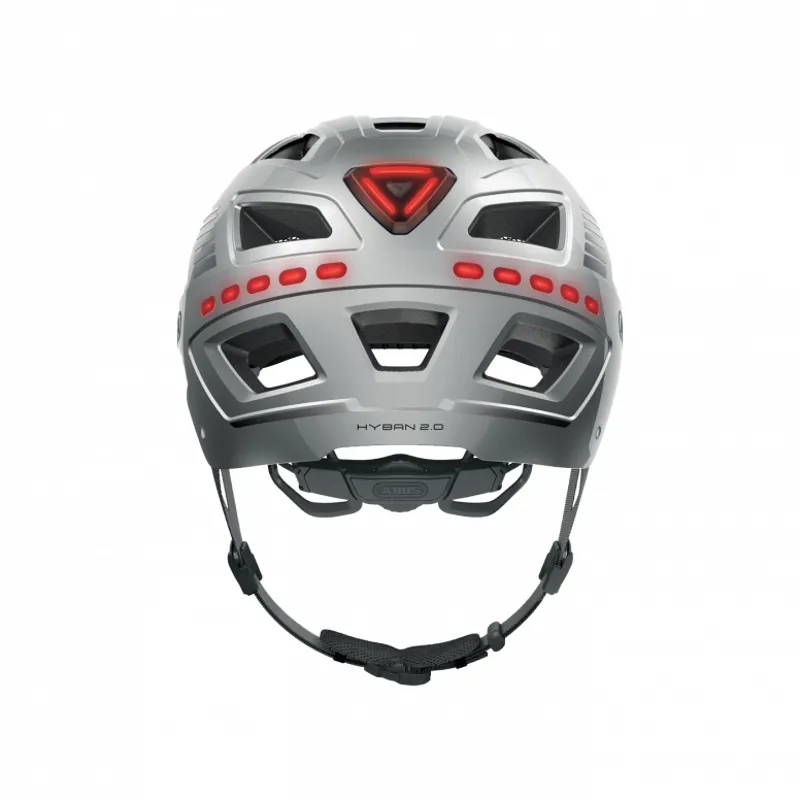 Abus Hyban 2.0 LED Urban Helmet - Silver-2