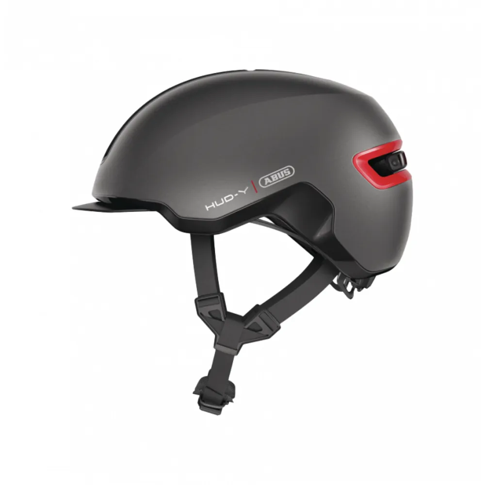 uPRISE Bikes Abus HUD-Y Urban Helmet - Titan | Price match, 365 day return s, 18-Month Warranty, Finance Available & Free UK Delivery