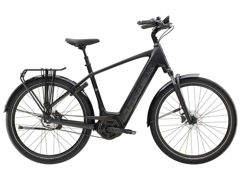 Trek District 4 Lowstep 725wh 2023 Electric Hybrid Bike Trek Black