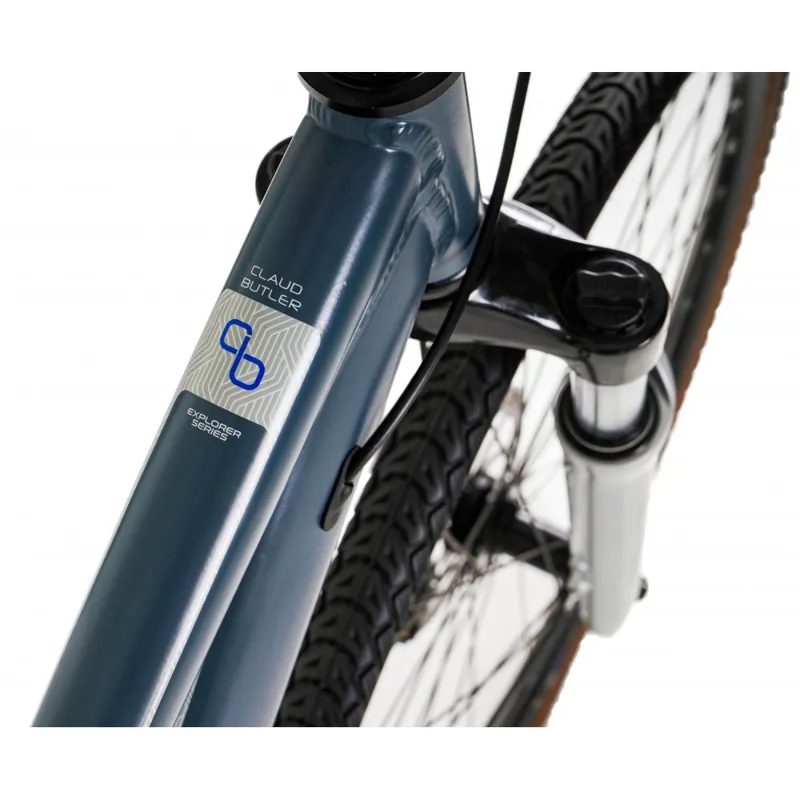 Claud Butler Explorer 3.0 Low Step Women's Hybrid Bike - Grey-4