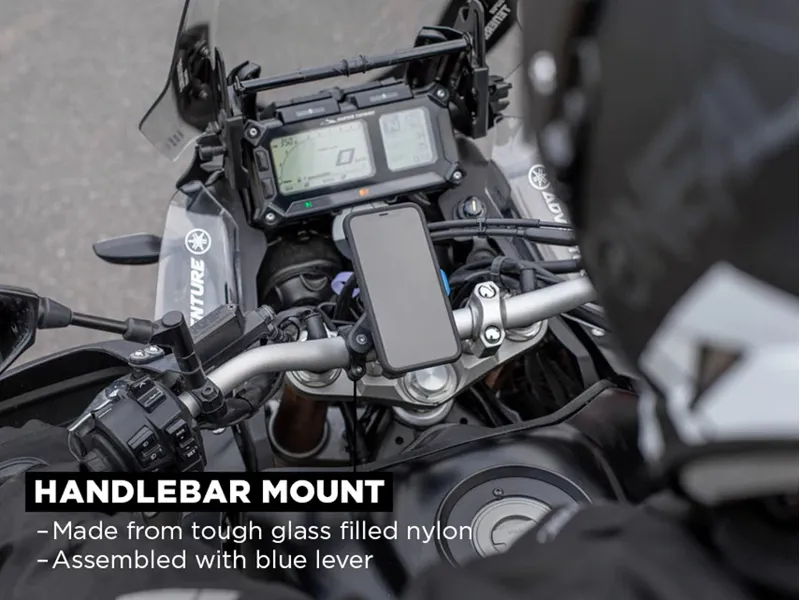 Quad Lock Motorcycle Handlebar Mount V2 - Black-4