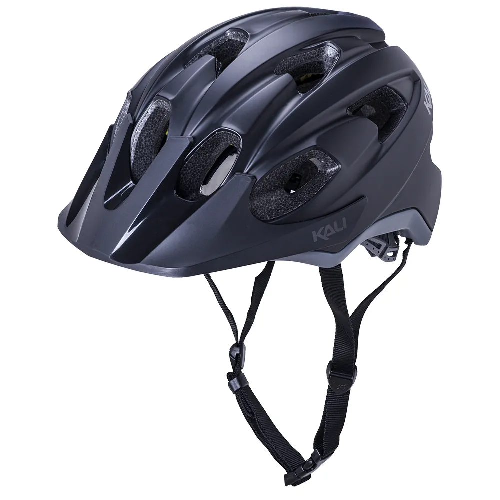 uPRISE Bikes Kali Pace MTB Helmet - Solid Matt Black/Grey | Price match, 365 day return s, 18-Month Warranty, Finance Available & Free UK Delivery