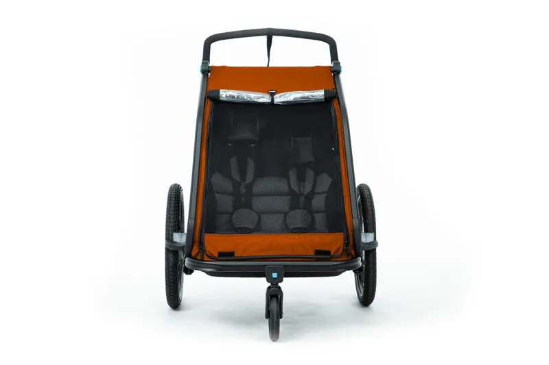 Cube Kids Trailer Double CMPT - X Actionteam Grey/Orange-3