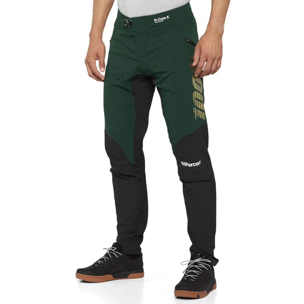 uPRISE Bikes 100 Percent R-Core X Limited Edition Men's Pants - Forest Green | Price match, 365 day return s, 18-Month Warranty, Finance Available & Free UK Delivery
