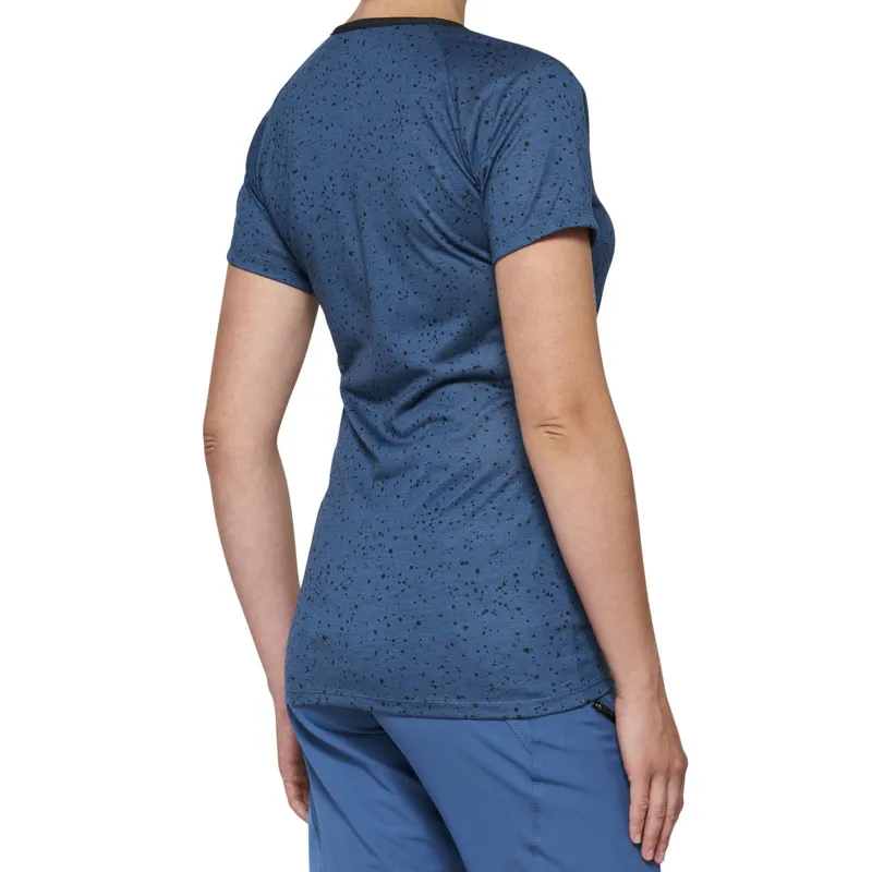 100 Percent Airmatic Short Sleeve Women's - Slate/Blue-1
