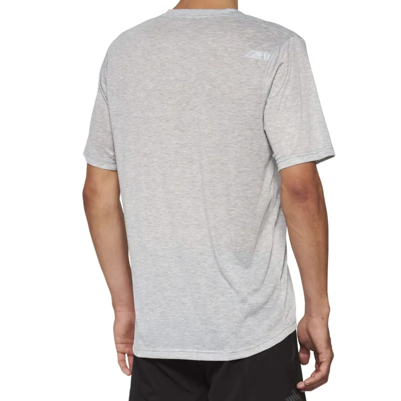 100 Percent Airmatic Mesh Men's Short Sleeve Jersey - Grey-1
