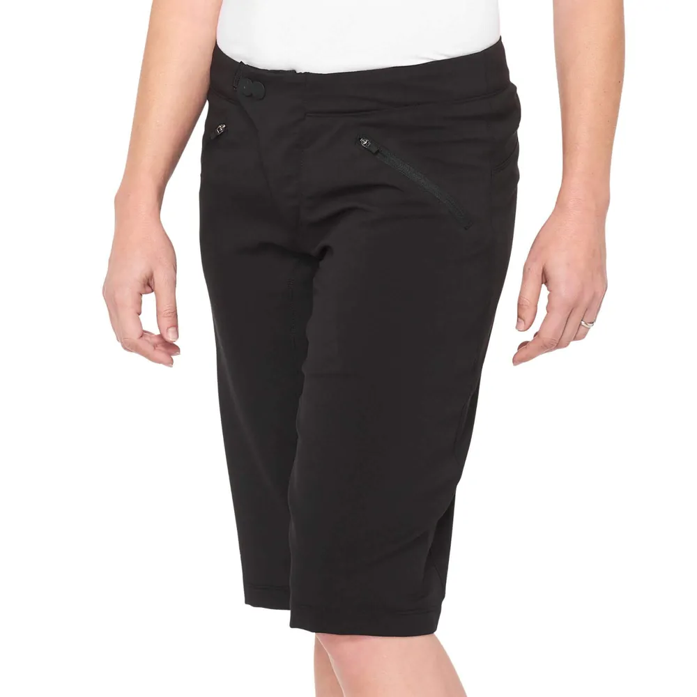 uPRISE Bikes 100 Percent Ridecamp Women's Baggy Shorts - Black | Price match, 365 day return s, 18-Month Warranty, Finance Available & Free UK Delivery