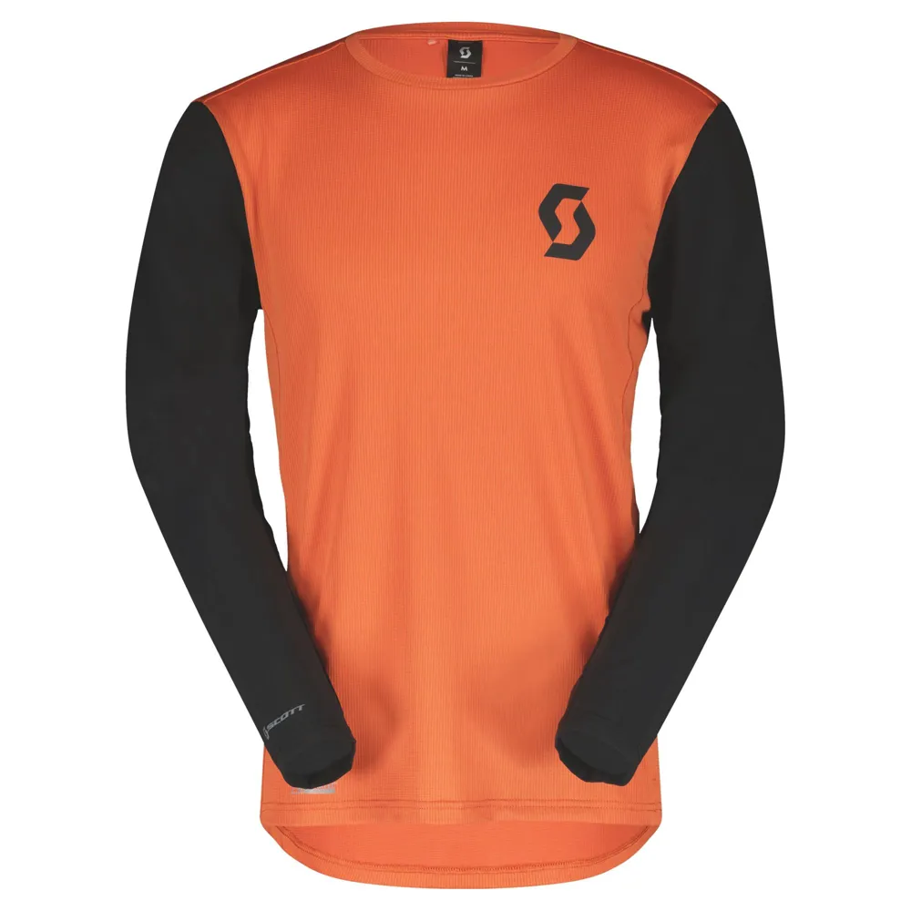 uPRISE Bikes Scott Trail Vertic Men's Long Sleeve Jersey - Braze Orange/Black | Price match, 365 day return s, 18-Month Warranty, Finance Available & Free UK Delivery