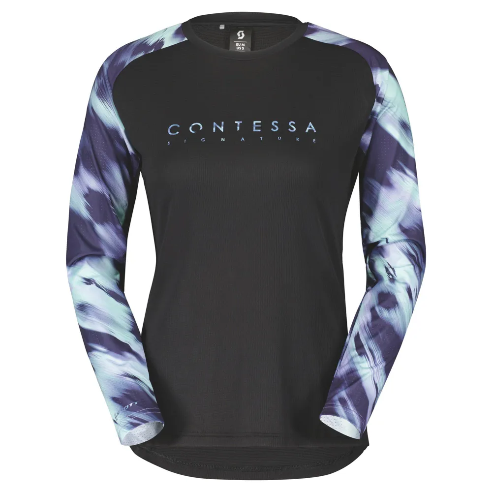 uPRISE Bikes Scott Trail Contessa Signature Women's Long Sleeve Jersey - Black | Price match, 365 day return s, 18-Month Warranty, Finance Available & Free UK Delivery