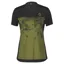 Scott Trail Flow Zip Women's Short Sleeve Jersey - Black/Fir Green
