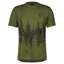 Scott Trail Flow Zip Men's Short Sleeve Jersey - Fir Green/Black