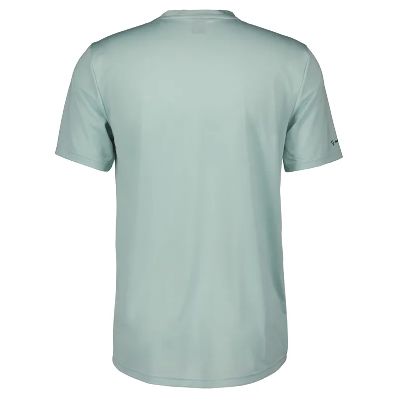 Scott Trail Flow Zip Men's Short Sleeve Jersey - Mineral Green/Aruba Green-1