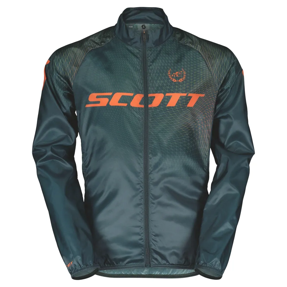 uPRISE Bikes Scott RC Pro WB Junior Jacket - Aruba Green/Braze Orange | Price match, 365 day return s, 18-Month Warranty, Finance Available & Free UK Delivery