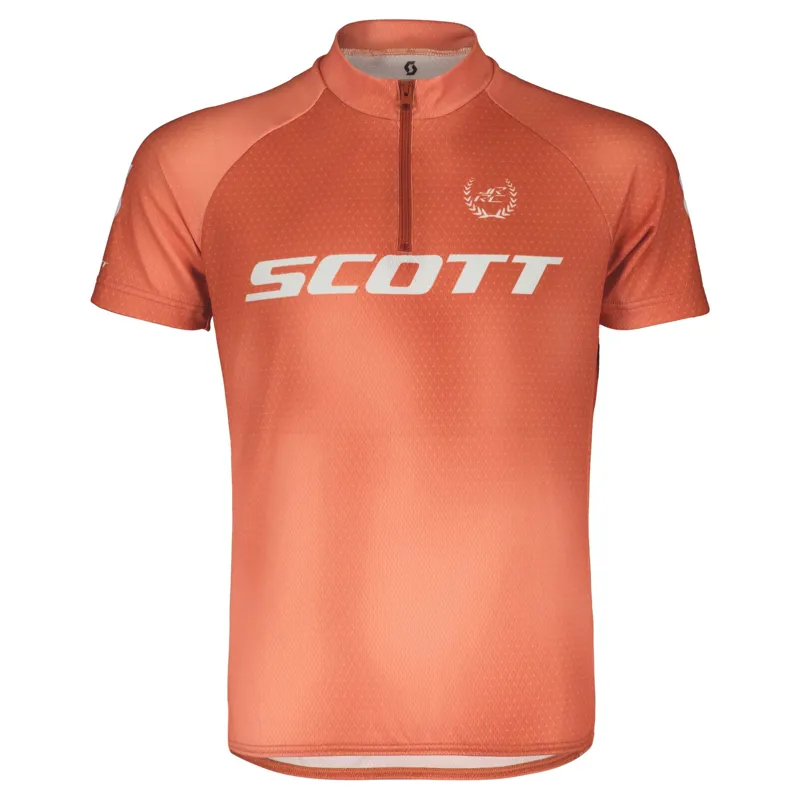 Scott RC Pro Junior Short Sleeve Jersey - Rose Beige/Braze Orange
