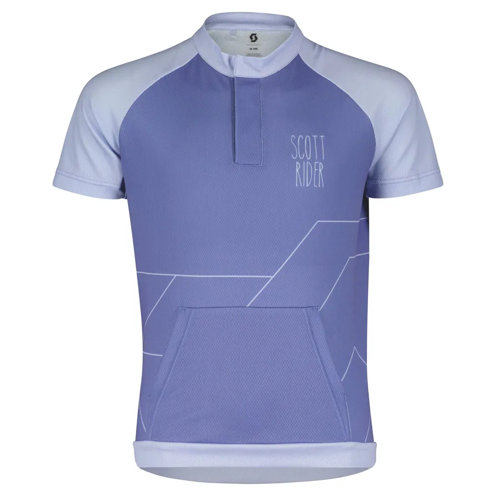 uPRISE Bikes Scott RC Team Junior Short Sleeve Jersey - Dream Blue/Moon Blue | Price match, 365 day return s, 18-Month Warranty, Finance Available & Free UK Delivery