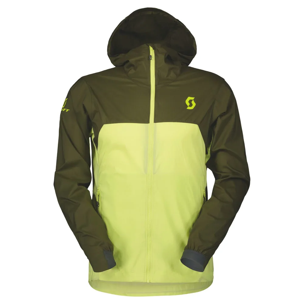 uPRISE Bikes Scott Explorair Light WB Men's Jacket - Fir Green/Bitter Yellow | Price match, 365 day return s, 18-Month Warranty, Finance Available & Free UK Delivery