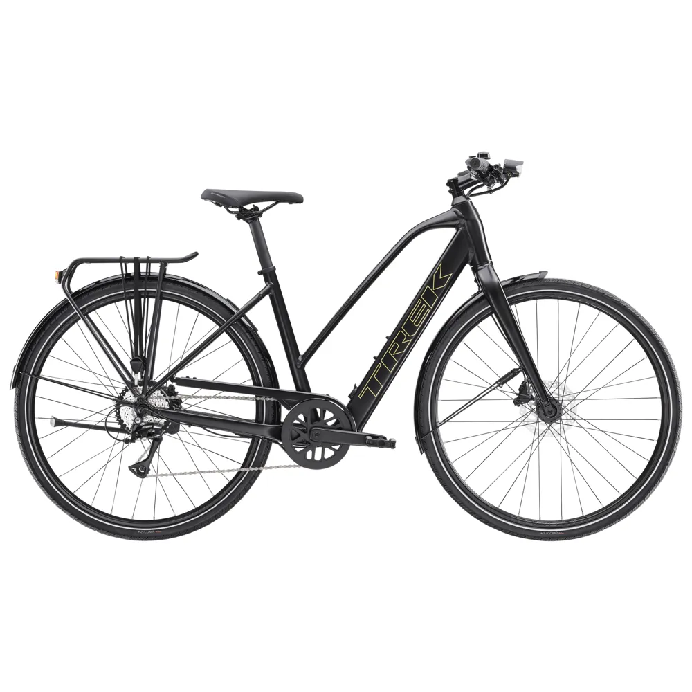 uPRISE Bikes Trek FX+ 2 Stagger LT 2026 Women's Electric Hybrid Bike - Trek Black | Price match, 365 day return s, 18-Month Warranty, Finance Available & Free UK Delivery