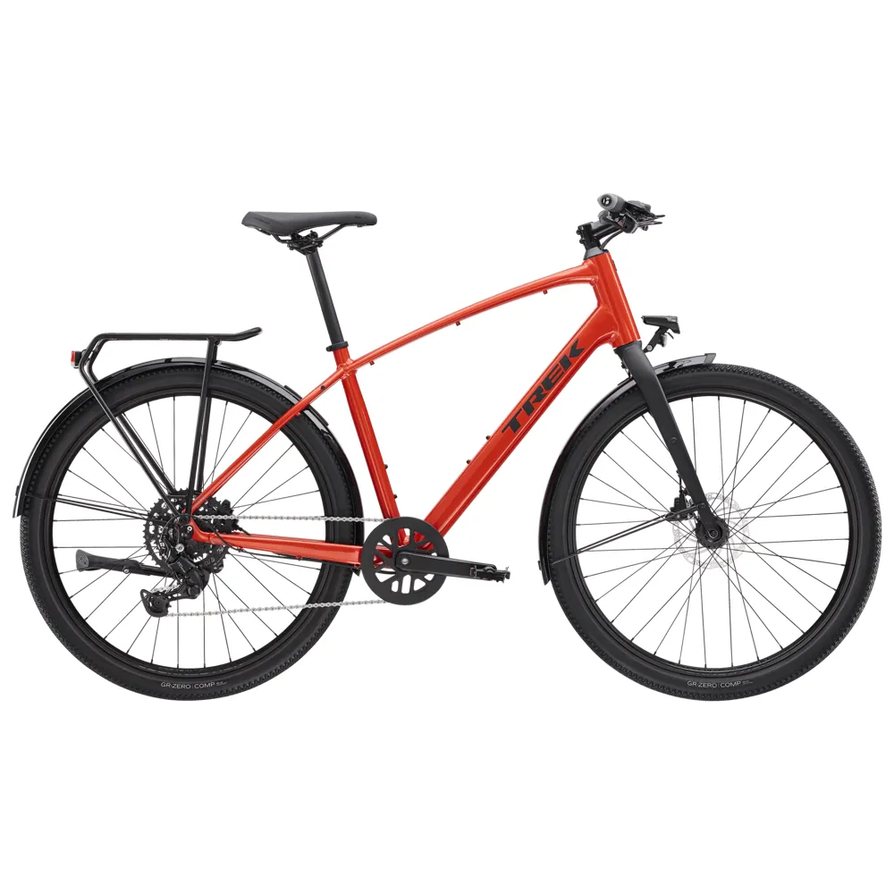 uPRISE Bikes Trek Dual Sport 2 Gen 5 Equipped 2025 Hybrid Bike - Lava | Price match, 365 day return s, 18-Month Warranty, Finance Available & Free UK Delivery