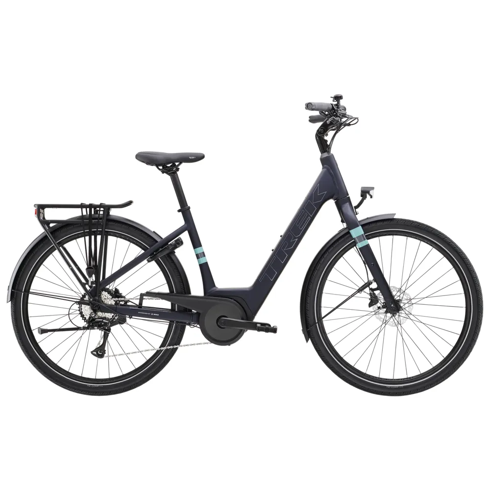 uPRISE Bikes Trek Verve+ 1 Lowstep Women's 2026 Electric Bike - Deep Dark Blue | Price match, 365 day return s, 18-Month Warranty, Finance Available & Free UK Delivery