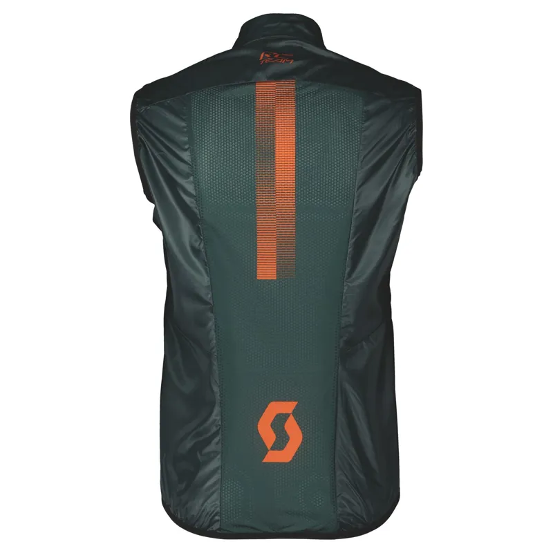 Scott RC Team WB Men's Vest - Aruba Green/Braze Orange-1