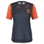 Scott Trail Vertic Women's Short Sleeve Jersey - Dark Blue/Braze Orange